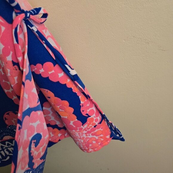 Lilly Pulitzer Donna Romper Rare Mocean Pattern Starfish Design Size 00 - Picture 7 of 9